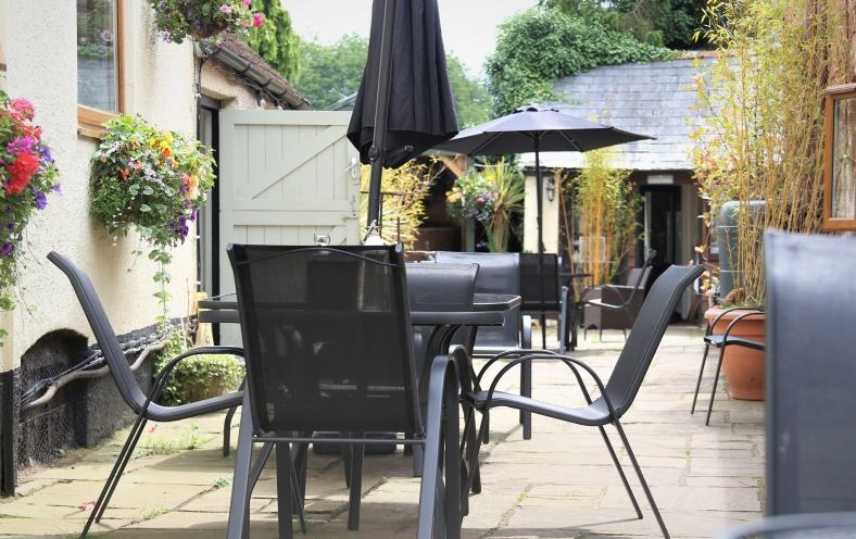 In better weather you can chill in the pub garden too