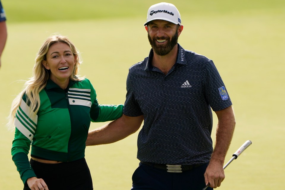 Paulina Gretzky wore the green jacket on the final day of the Masters