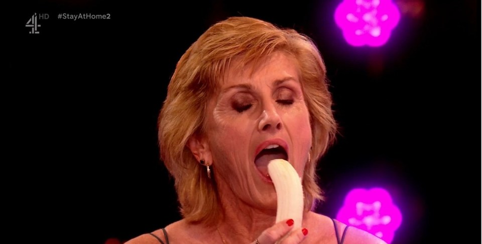 Leanne, 54, had Naked Attraction viewers in shock with her banana display