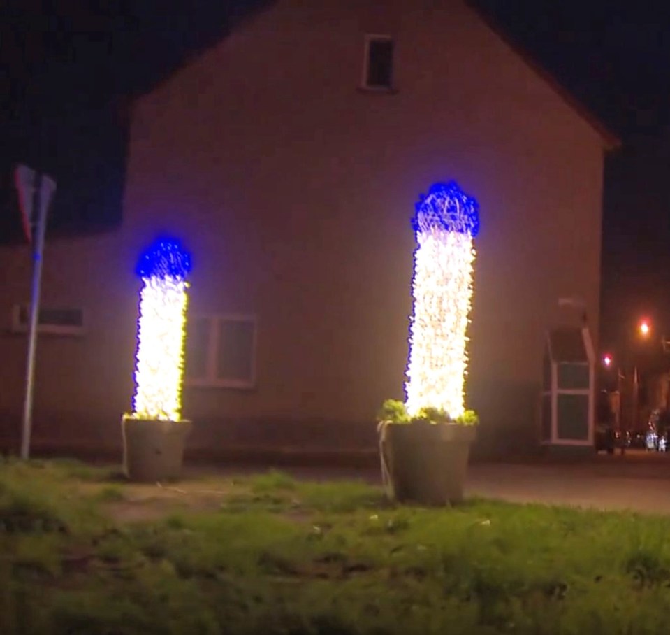 The council erected 90 of the eye-catching Christmas decorations