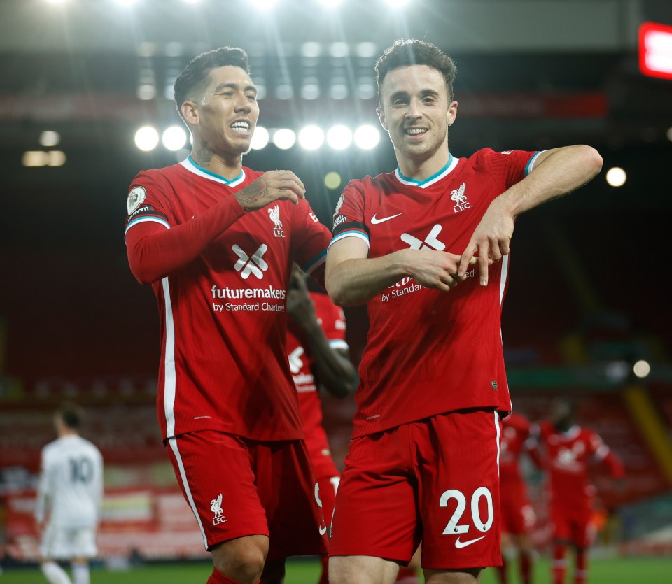 Diogo Jota helped Liverpool ease past Leicester to extend their Anfield unbeaten run