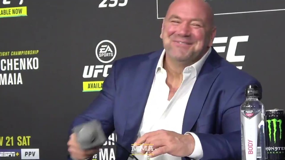 Dana White laughed at the news there would be knockout in Mike Tyson's comeback fight