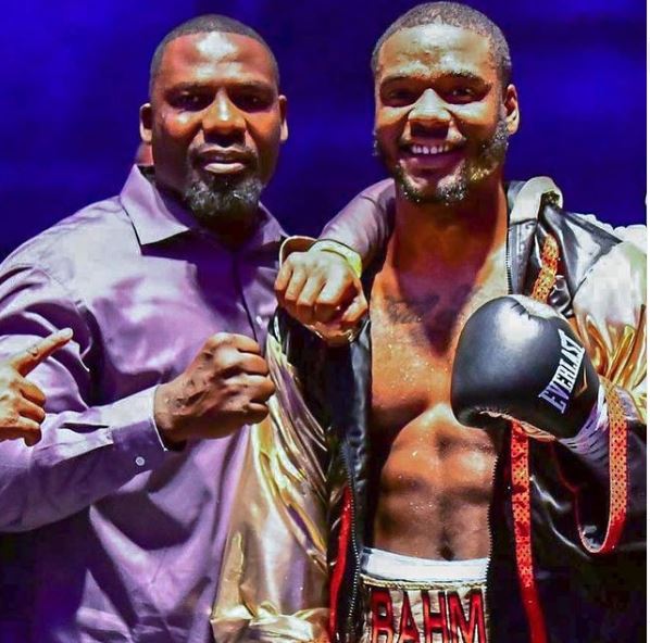 Hasim Rahman with his son Jr 