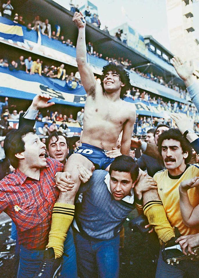 Maradona led Boca to the title in 1981 before departing for Europe