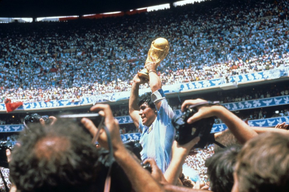 Maradona led Argentina to victory at the 1986 World Cup