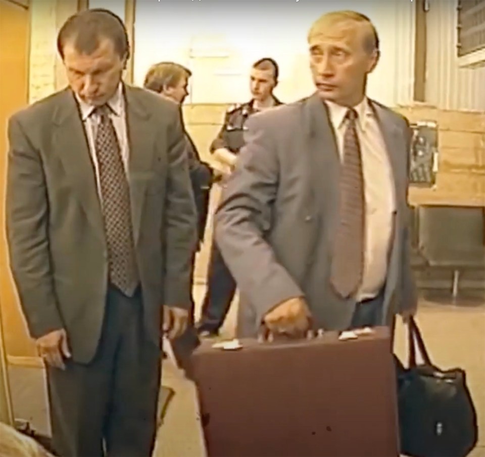 Putin filmed in Moscow in the 1990s at the time he has been linked to Krivonogikh