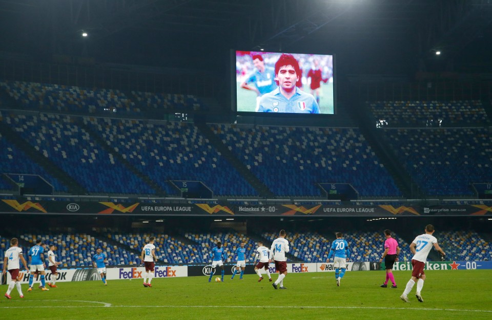 His picture was placed on the big screen at the Sao Paolo, where he is adored by fans