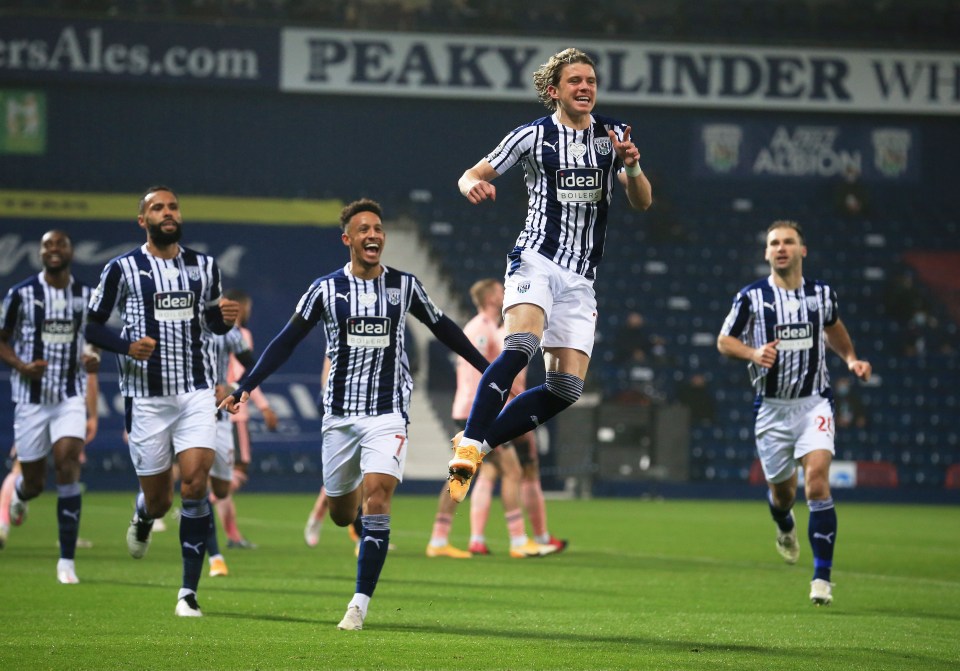 Gallagher’s strike lifts the Baggies out of the relegation zone