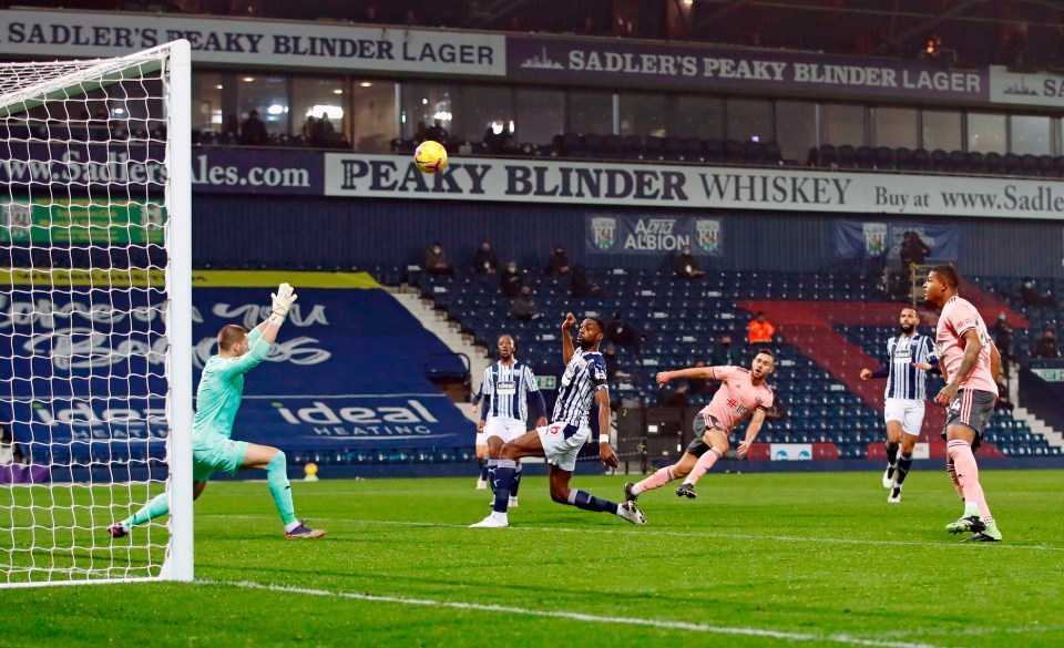 George Baldock fired high and wide as Sheff Utd squandered multiple chances