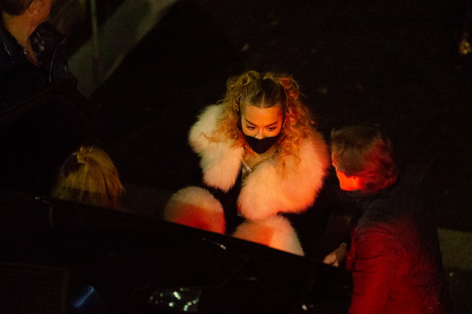 Thirty people attended Rita's secret bash at a restaurant in West London