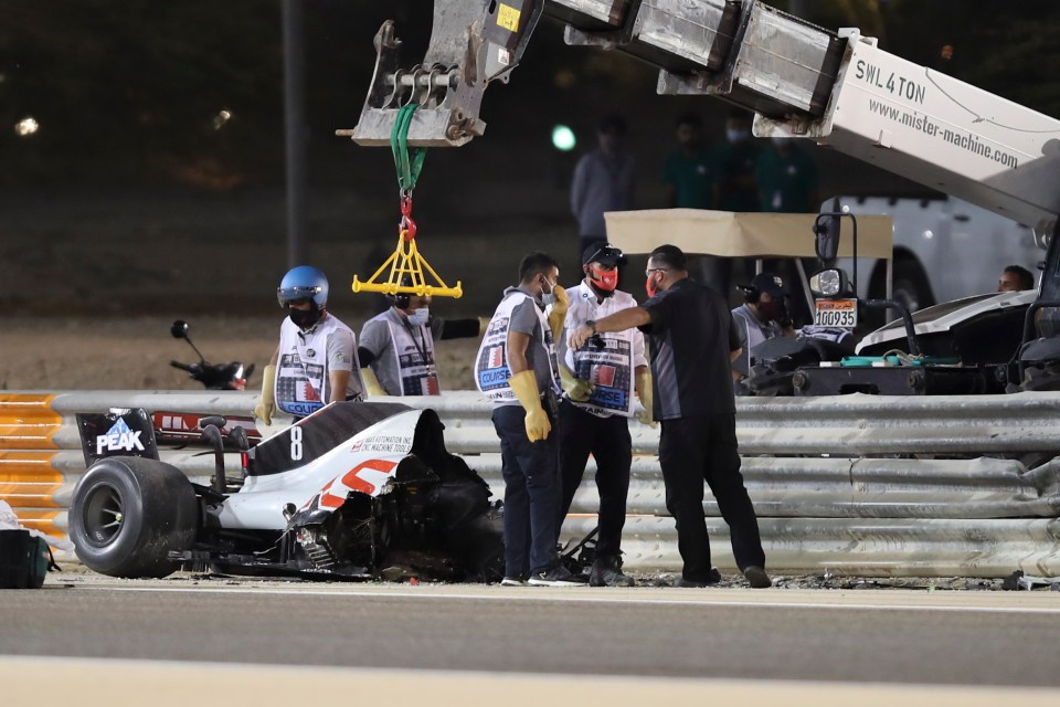 The extent of the damage to his car was seen after the wreck was cleared