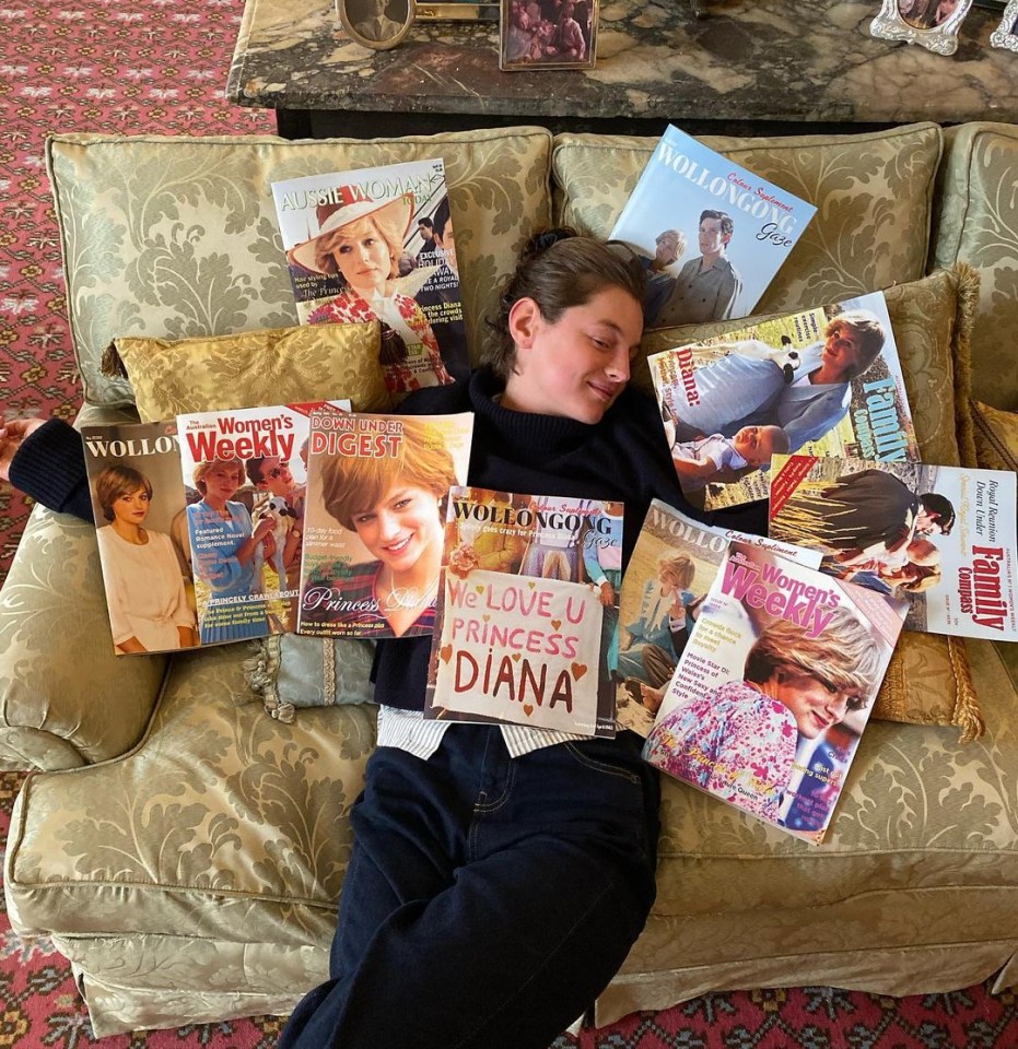 Emma was also covered in magazine's featuring her face 