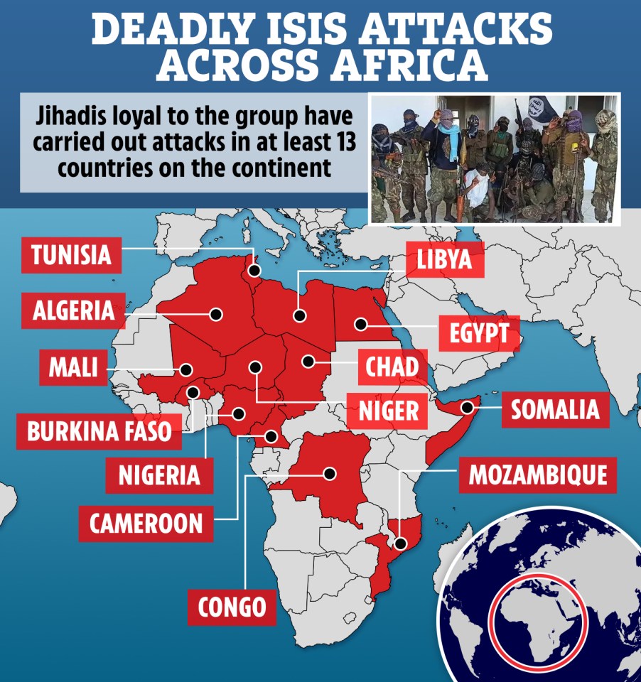 Jihadis have carried out attacks in at least 13 countries in Africa