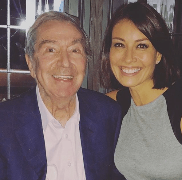 Des O’Connor with his former co-host Melanie Sykes