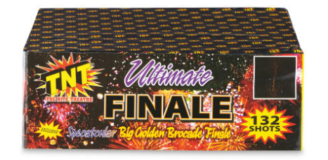 The TNT Ultimate Finale box contains a mega 132 shots of fireworks