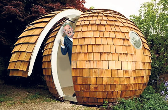 How Piers Morgan might look in his £15k garden pod