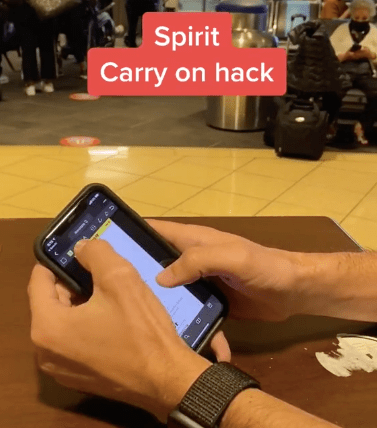 A TikTok user shared how to get free hand luggage with an airline - and ended up getting banned