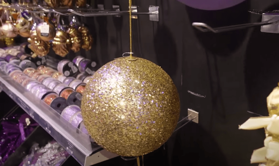 The Radfords were tempted by these £25 supersized baubles