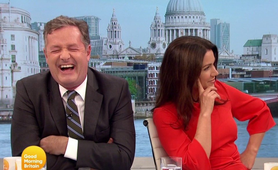 Piers and Susanna celebrated five years as a double act on GMB today