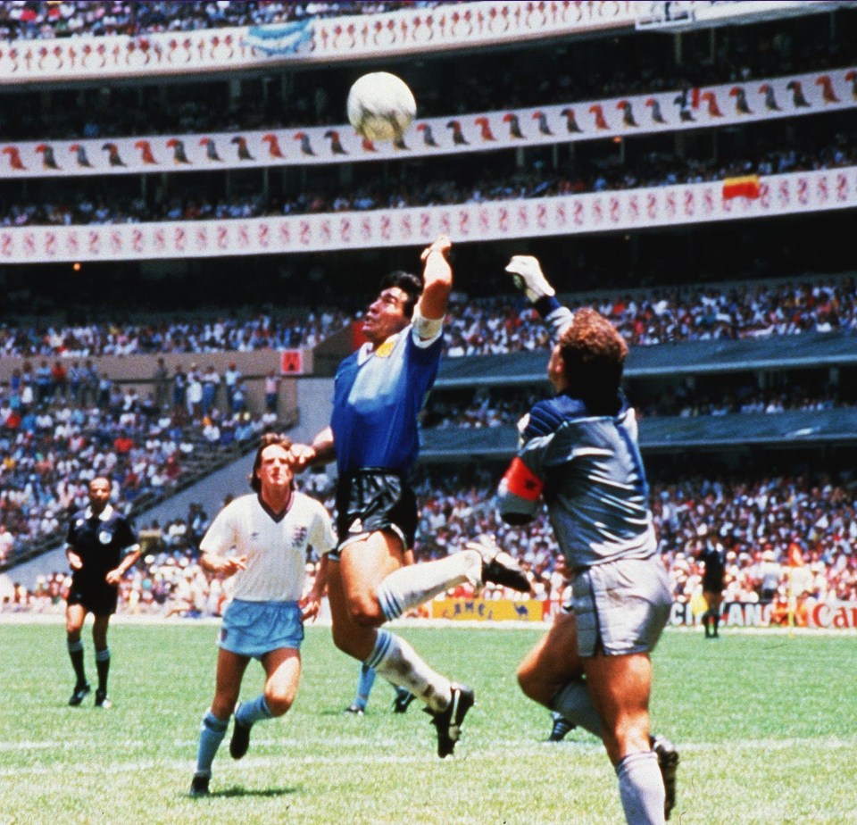 Maradona’s infamous act helped Argentina knock England out of the 1986 World Cup