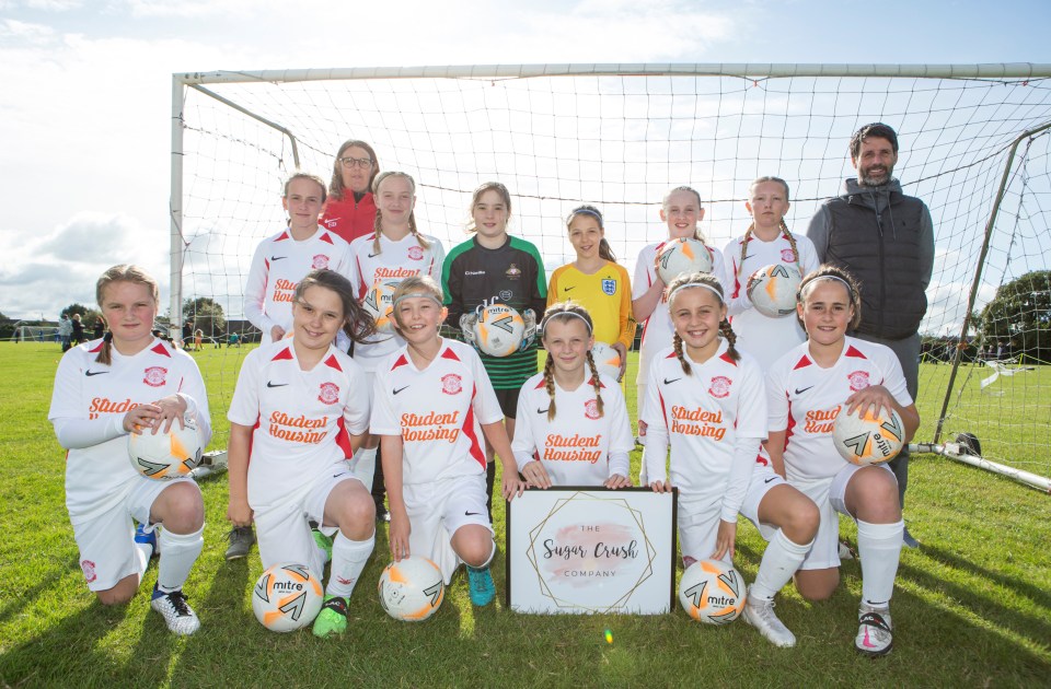 Ex-Lincoln City manager Danny Cowley coaches his daughter’s under 12s football team.