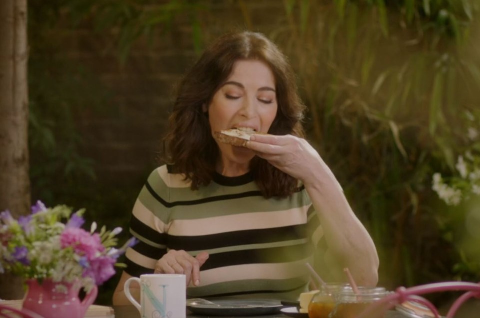 Nigella Lawson has been mocked for teaching viewers how to make toast