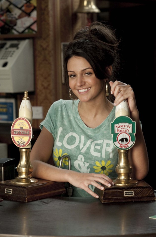 Michelle Keegan, now 33, used to play Tina McIntyre