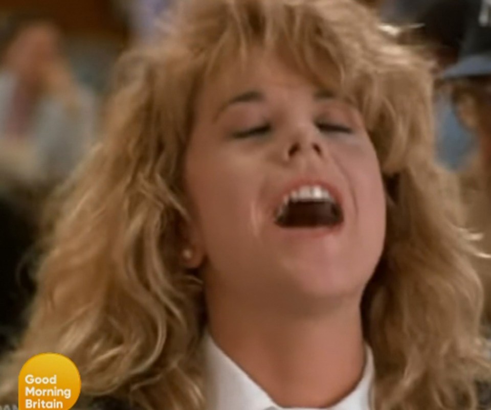 Meg Ryan's character famously faked an orgasm in the hit 1989 film When Harry Met Sally