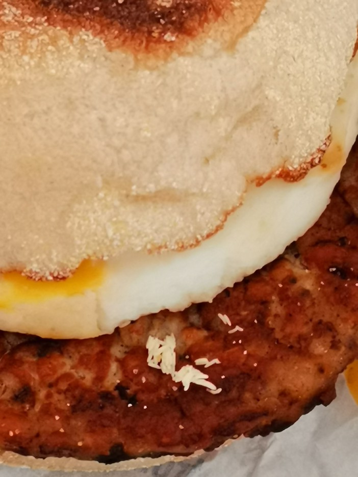 McMuffin from McDonalds allegedly covered in maggots