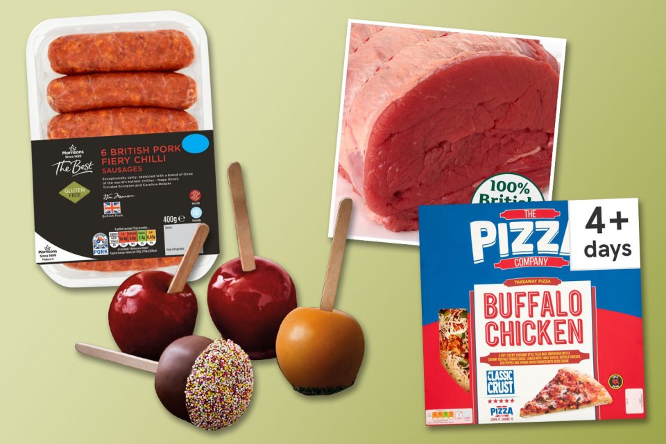 Treat yourself to tasty snacks like fiery sausages and toffee apples