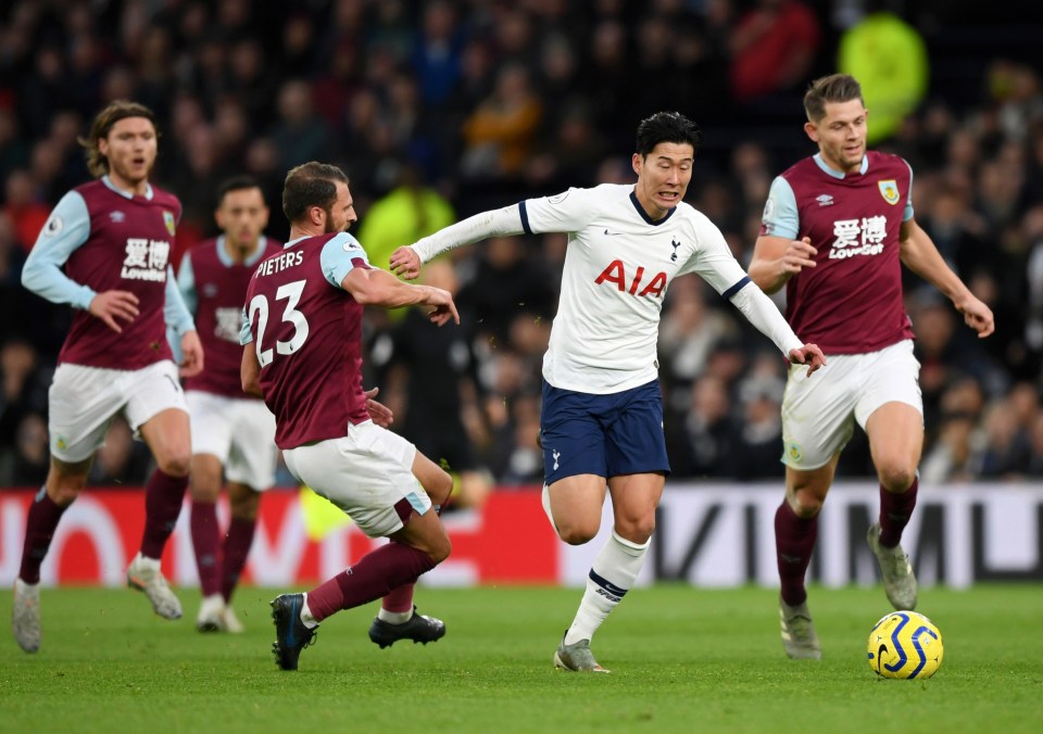 Son Heung-min ran the length of the pitch, beating a hoard of Burnley players to score the Puskas Award winner in December 2019