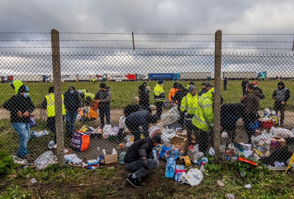 Some drivers have been waiting nearly a week to cross the English Channel