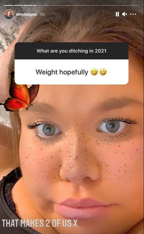 Gogglebox's Amy Tapper revealed she plans on losing even more weight in 2021