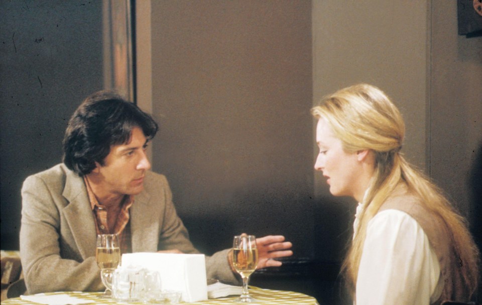 Streep and Hoffman in Kramer Vs Kramer, for which both won Oscars