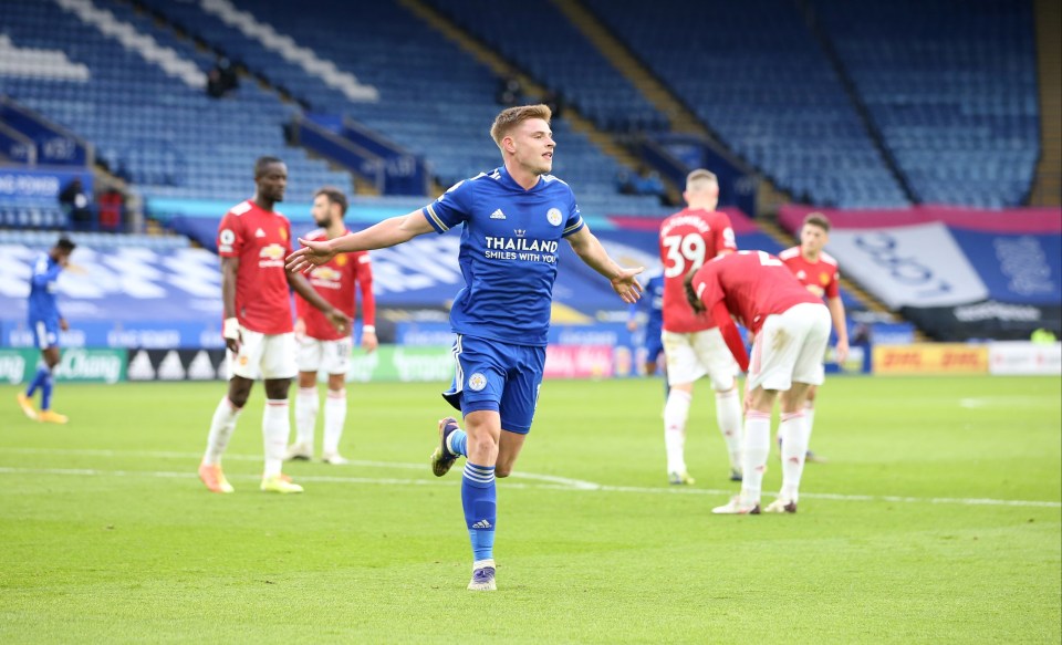 Harvey Barnes bagged Leicester's first equaliser before half-time