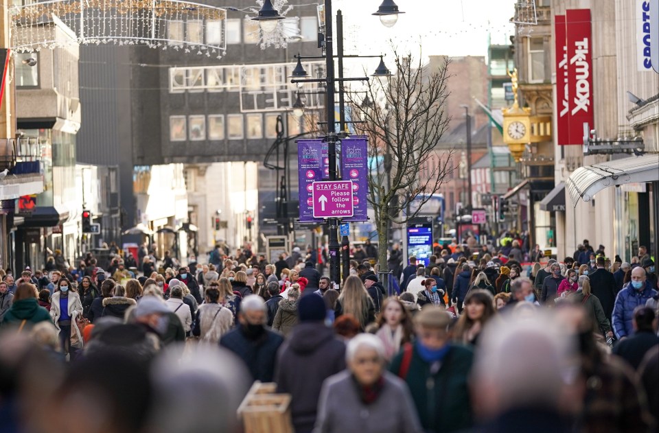 Newcastle was swarming with shoppers this afternoon