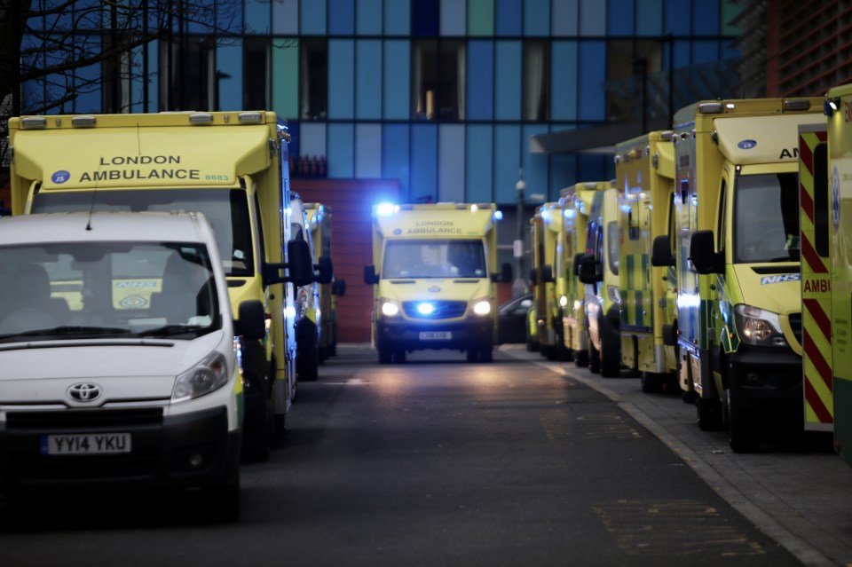 Ambulances queue outside London Royal Hospital as medics warn of 'breaking point'