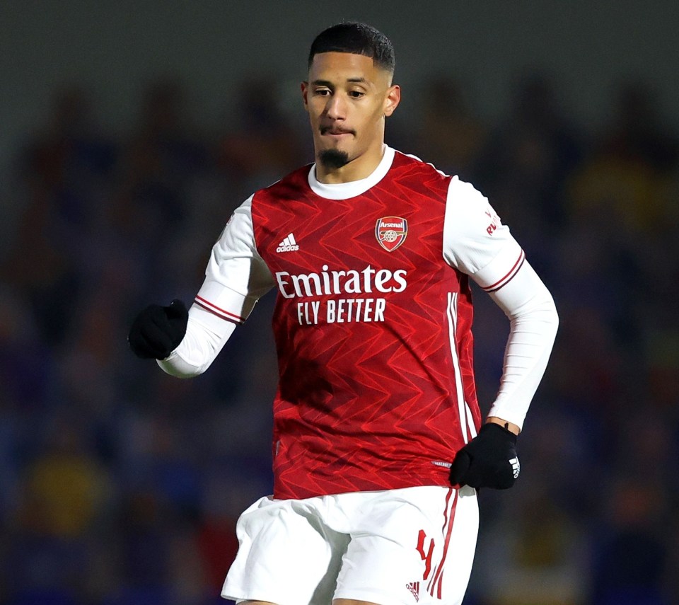 William Saliba has yet to play any first team football under Arteta since signing 18 months ago