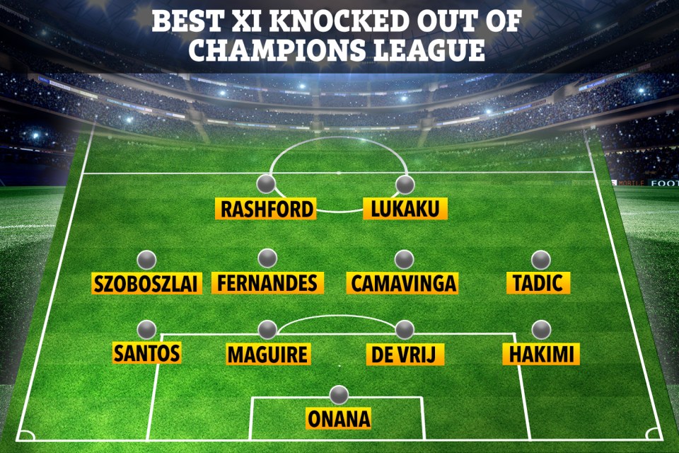 How a team of stars knocked out of the Champions League this year may line up