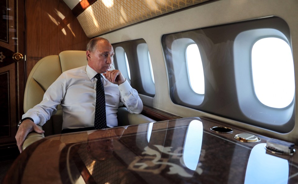 Putin is also claimed to have a fleet of private planes