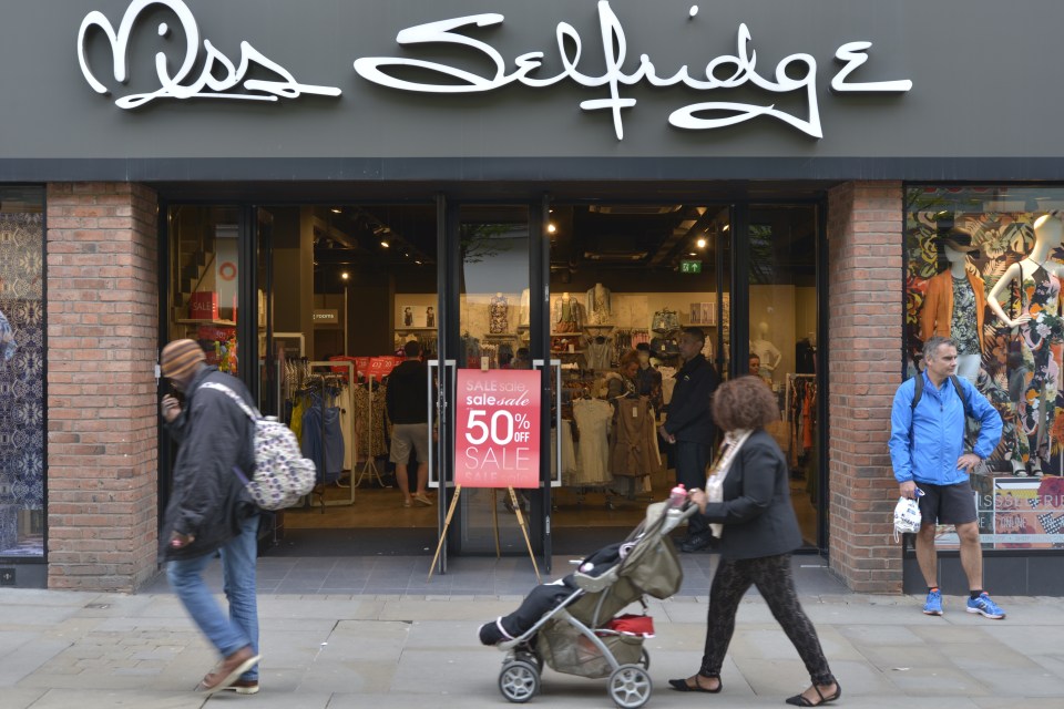 Miss Selfridge staff are also part of Arcadia's workforce