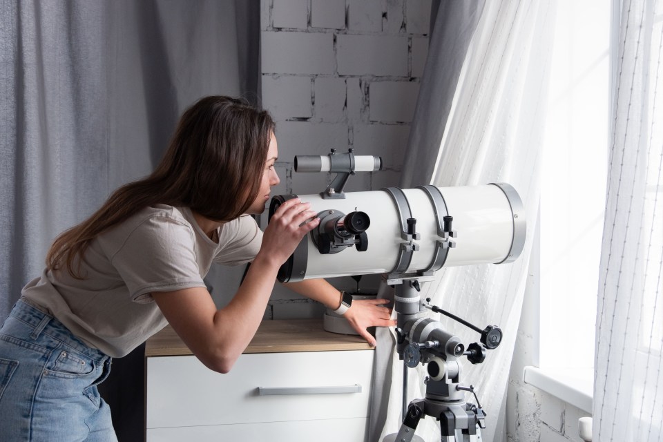 A pair of binoculars will come in handy and if you have a telescope you'll even be able to see Saturn's rings