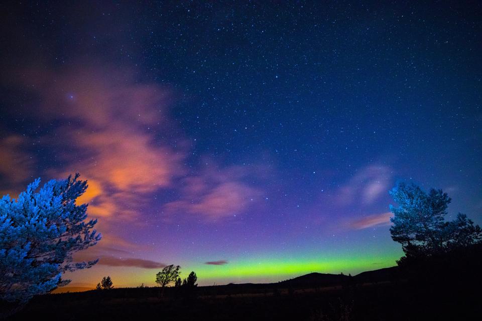 The Northern Lights over Scotland last year