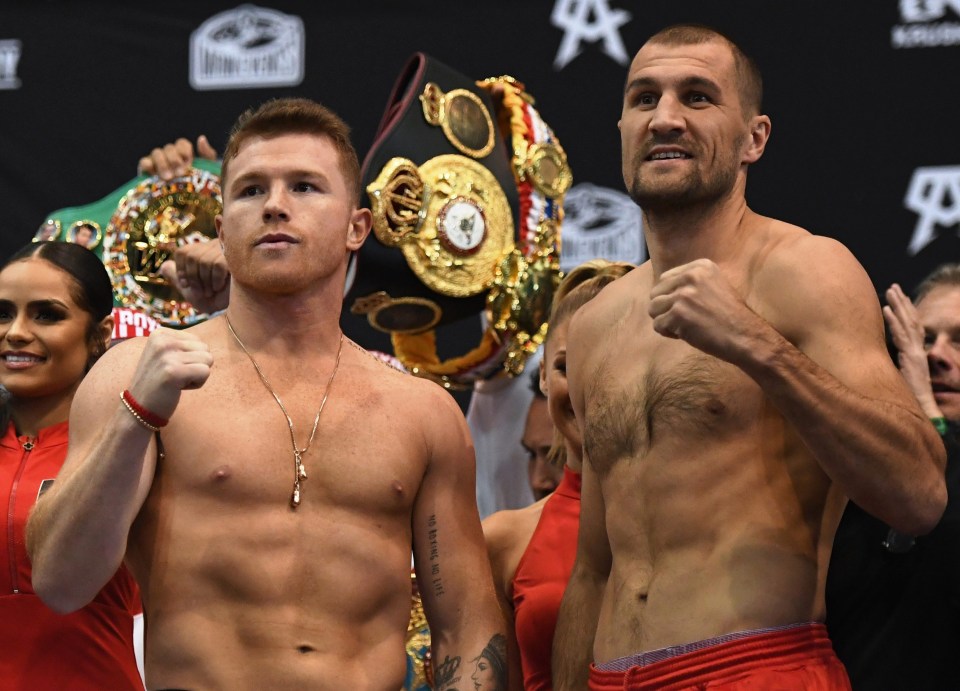 Canelo Alvarez weighs in at light-heavyweight against Sergey Kovalev