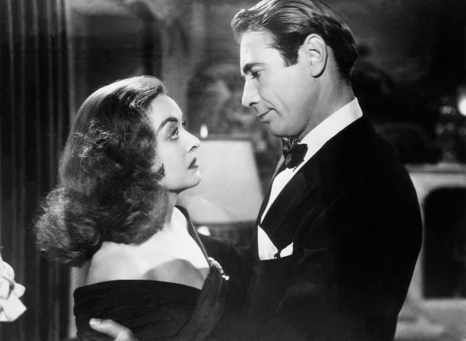 Bette Davis as Margo Channing opposite her husband Gary Merrill in All About Eve