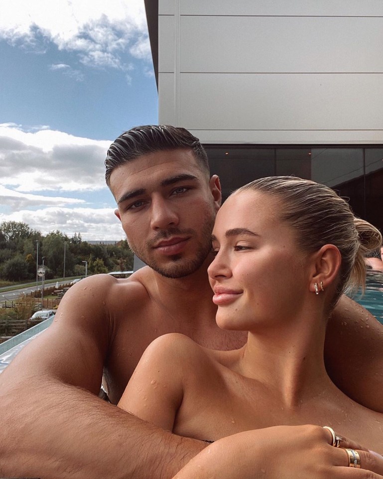 Love Island couple Tommy Fury and Molly-Mae Hague shared a cosy selfie from their hot tub