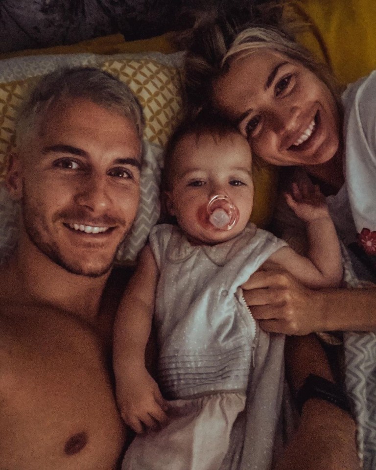 The actress shares her child with her boyfriend Gorka Marquez