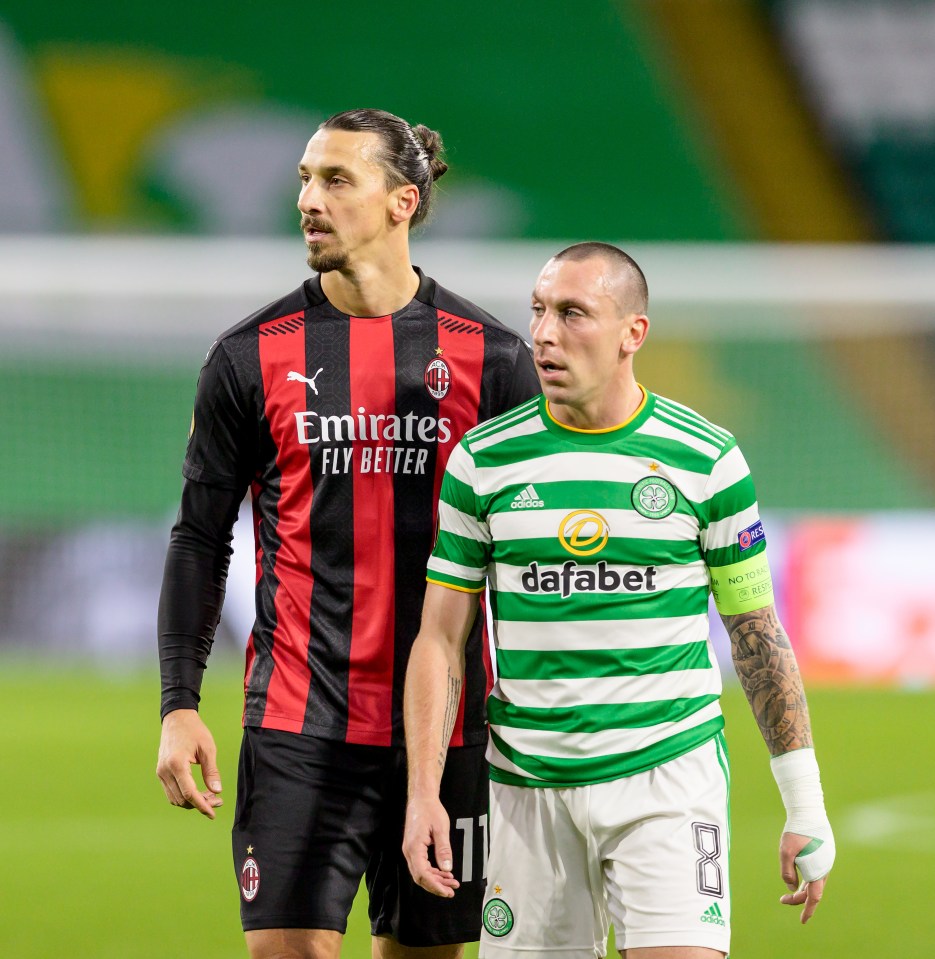 Zlatan Ibrahimovic is doubtful for the game against Celtic