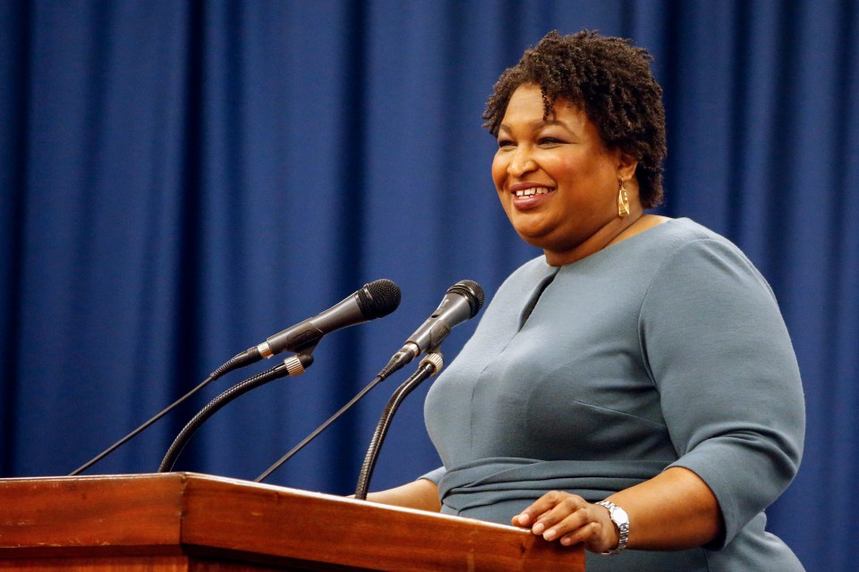 Voting rights activist Stacey Abrams spoke about the tumultuous year