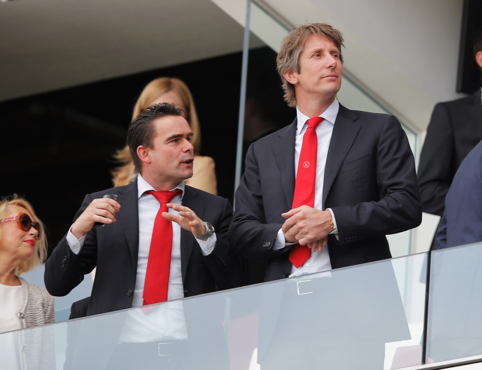  Marc Overmars and Edwin Van de Sar currently work together at Ajax